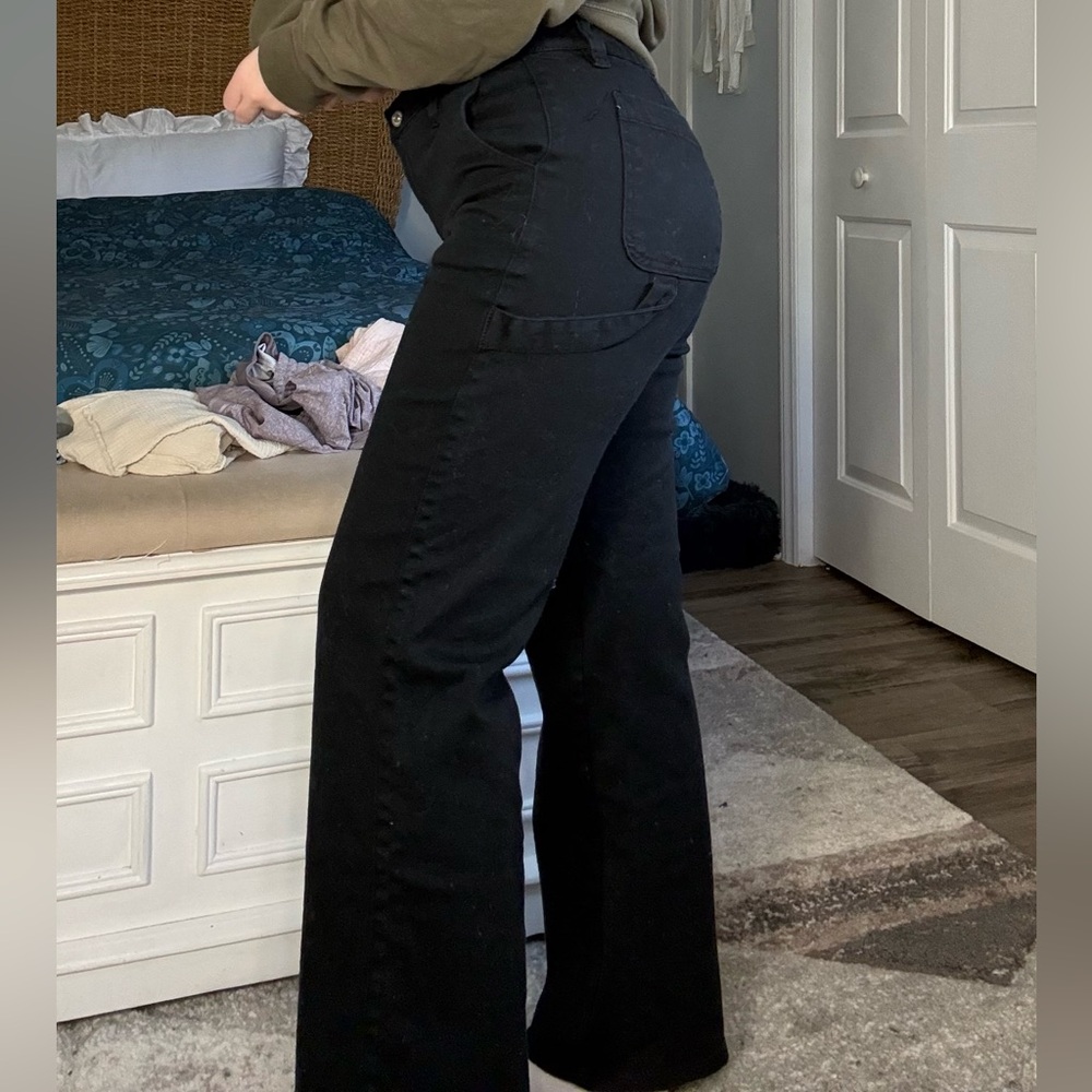 Forever 21 Black Textured Pants